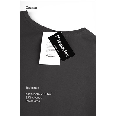 Женская асимметричная футболка Happyfox