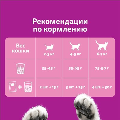 Сухой корм Whiskas для кошек, подушечки, паштет с говядиной,1.3 кг