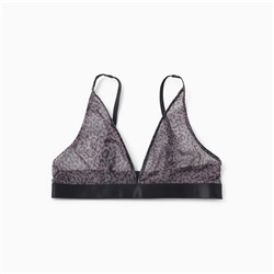 Бюстгальтер женский, цвет леопард на кофейном, размер 75A