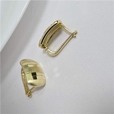 Серьги ювелирная бижутерия Итальянское золото (покрытие желтое 14к), арт.216.421