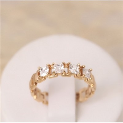 Кольцо позолота  Н01-15378 размер 15.5-16.5 17.5-18.5