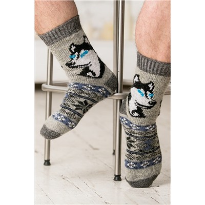 Носки шерстяные шерстяные мужские Хаски НАТАЛИ, 1056134