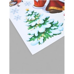 Наклейки на окна многоразовые «С Новым годом!», 50×70 см