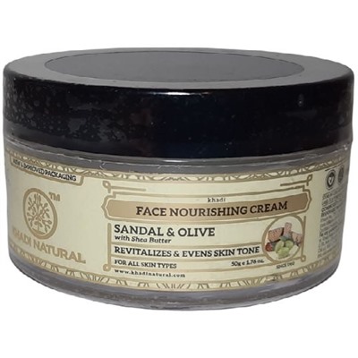 Khadi Natural Питательный крем “Сандал, Олива и Масло Ши” 50 г