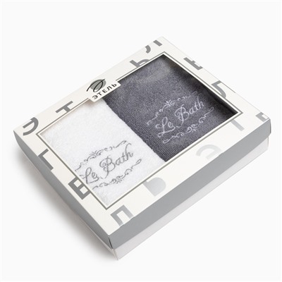 Полотенца махровые «Этель» Le Bath, 35×50 см - 2 шт., хлопок 100%