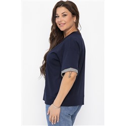 Блуза Софья (синяя) Б13941-1М