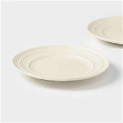 Тарелки Magistro Jarwah Lugerne, 21.4×2.4 см, набор 2 шт., фарфор, молочные