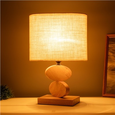 Лампа настольная «Клауд» 1×40 Вт Е27 светлое дерево 12×24.8×38 см