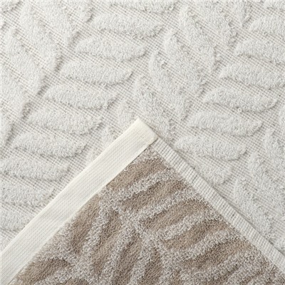 Полотенце махровое «Этель. Узор», 50×90 см, молочное