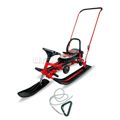 Игрушка Снегокат детский 109 "Wheel" c П-образным толкателем и колесной базой (Пиня)