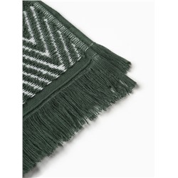 Полотенце махровое LoveLife «Танами» 70×130 см, зелёное, 100% хлопок, 430 г/м²