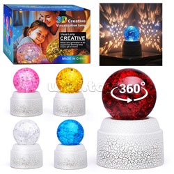 Ночник "Хрустальный шар" (в ассортименте) в коробке