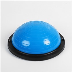 УЦЕНКА Полусфера BOSU гимнастическая ONLYTOP, с насосом, 46×20 см, синяя