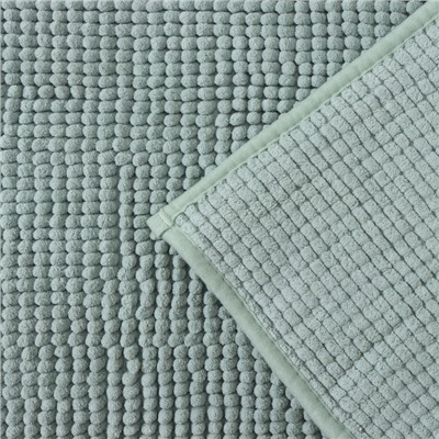Коврик для дома LaDо́m, букли, плотность 1000 г, 50×80 см, мятный