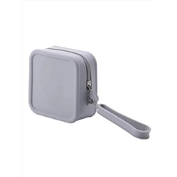 Kristaller Косметичка женская силиконовая, квадратная, серый 27843