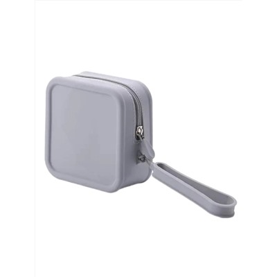 Kristaller Косметичка женская силиконовая, квадратная, серый 27843