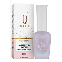 IQ Beauty Укрепитель для ногтей с коллоидным золотом / Gold Hardener Rose, 12,5 мл KRISTALLER, 1110202