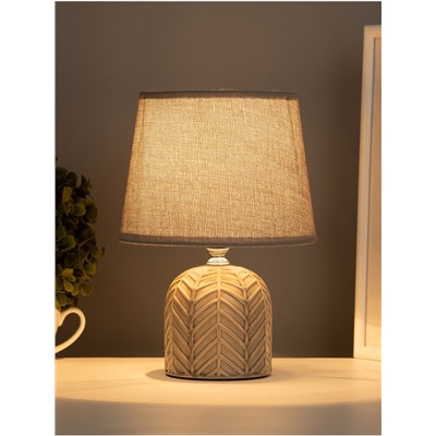 Лампа настольная RISALUX «Пегас», 40 Вт, Е14, серый, 16×16×25 см