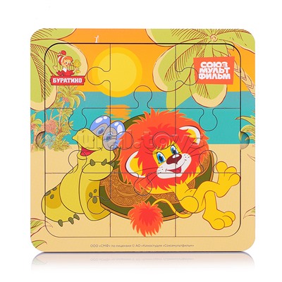 Игрушка деревянная пазл 15*15 см. Союзмультфильм