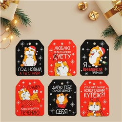Шильдик новогодний на подарок «Год Новый, а ты старый», набор 6 штук, 16×24 см