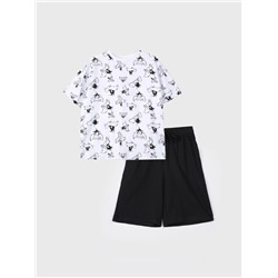 Комплект трикотажный для мальчиков: фуфайка (футболка), шорты