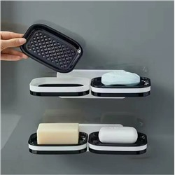 Мыльница двойная со сливом