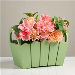 Подарочный ящик «Мария», 25.5×16.5×17.5 см, МДФ, цвет оливковый