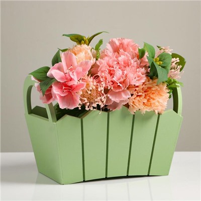 Подарочный ящик «Мария», 25.5×16.5×17.5 см, МДФ, цвет оливковый