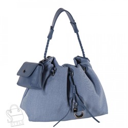 Сумка женская кожаная 9929PE blue Polina&Eiterou