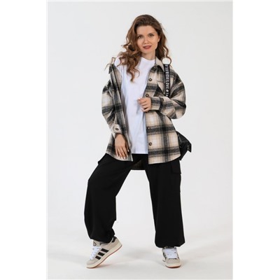 Рубашка женская Квадро-3 (Коричневый)