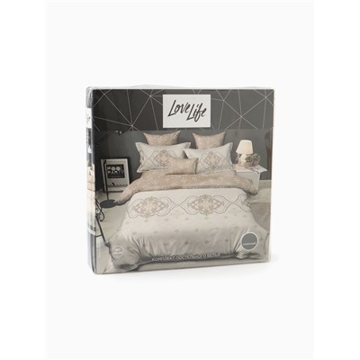 Постельное бельё 1.5-спальное LoveLife «Узоры», микрофибра