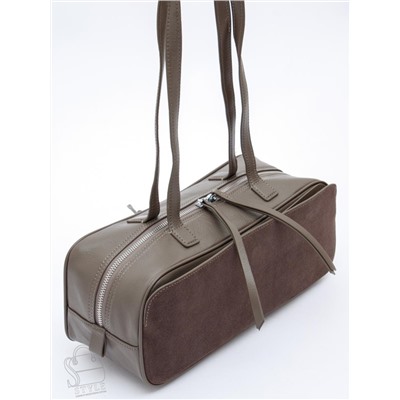 Сумка женская кожаная 6658-1VG gray Vitelli Grassi