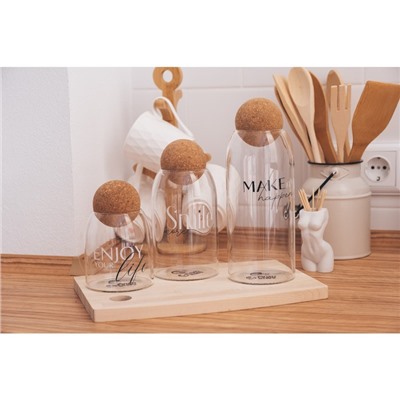 Банка для хранения сыпучих продуктов и круп Make it happen, 1000 мл