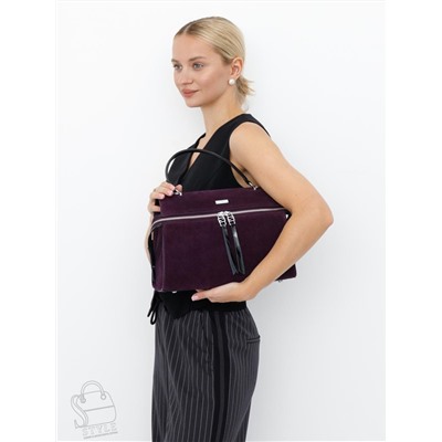 Сумка женская кожаная 9675MSS purple Velina Fabbiano-Safenta в Новосибирске