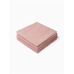 Набор платочков «Крошка Я» Strawberry cream, 20×20 см-5 шт., муслин, хлопок 100%