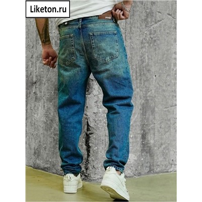 Джинсы бананы мужские