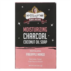 My Magic Mud, Moisturizing Charcoal, Coconut Oil Soap, Revitalizing Pineapple Mango,  5 oz (141.7 g)