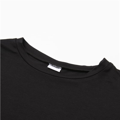 Лонгслив женский MINAKU: Casual Collection, чёрный, размер 44