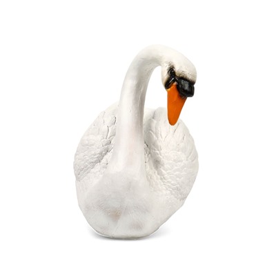 Садовая фигура из полистоуна «Лебедь», 40×37×25 см