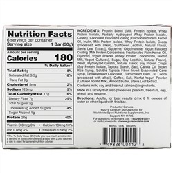 Pure Protein, Батончик с кофейным кремом, 6 батончиков, 50 г (1,76 унций) каждый