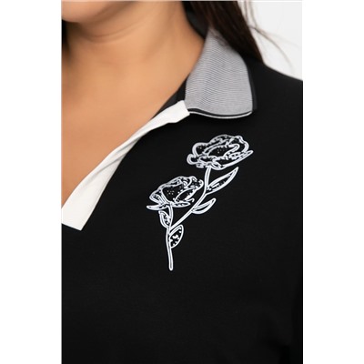 Блуза Алика (черная) Б14239-20М