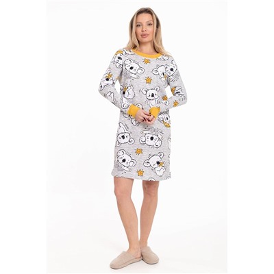 Сорочка с длинным рукавом начес М325413сж