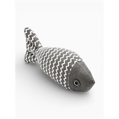Игрушка для кошек «Рыба моей мечты», 21 см, с кошачьей мятой, серая