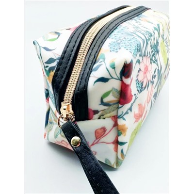 Sunflower Косметичка-пенал женская непромокаемая 1605, разноцветные цветы и травы 21021