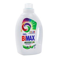 Жидкое средство для стирки BiMax Color Iq smart, гель, для разноцветных тканей, 1.3 л