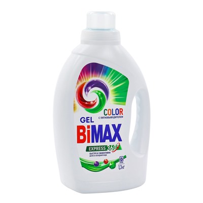 Жидкое средство для стирки BiMax Color Iq smart, гель, для разноцветных тканей, 1.3 л