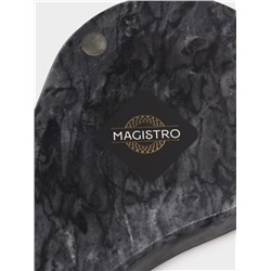 Подставка под ложку Magistro Marble, мрамор, чёрная