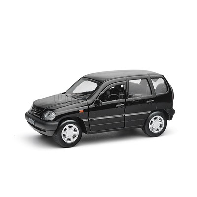 Машина металл LADA NIVA 12 см, (двери, багаж, черный) инерц., в коробке
