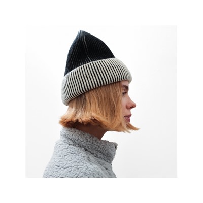 Шапка женская MINAKU, размер 56-58, чёрная