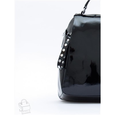 Рюкзак женский кожаный 19001-8 black Polina&Eiterou  в Новосибирске